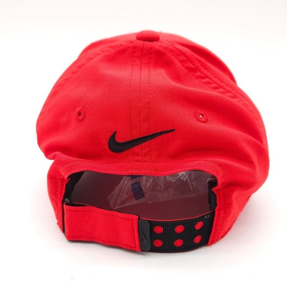 Atlanta Hawks Nike Legacy91 Dri Fit Strapback Hat Ball Cap NBA‎ Basketball Red - Picture 5 of 7